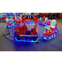 Manège Électrique Mini Carrousel Enfants Attraction Parc d'Attractions Train sur Rail à Vendre pour Fête Foraine et Carnaval