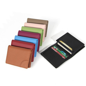 Export Genuine Leather <b>Card</b> Holder, Top Grain Cowhide <b>Card</b> Case, OEM/ODM Custom Factory, Multi-Slot Wallet - Product Image 2