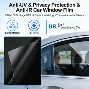Película para Ventanas de Auto Más Vendida, 2mil, Protección UV, Rechazo de IR, Protección de Privacidad, Resistente a Rayones, Tinte para Ventanas de Auto - Product Image 5