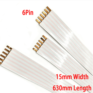 Cabo Espiral Flexível FFC de 6 Pinos, 15mm de Largura e 630mm de Comprimento para Volante Automotivo - Product Image 1