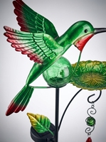 Lampes solaires d'extérieur en forme de colibris, petites, en verre, étanches IP65, 7W LED, batterie 6600mAh, pour décorer la pelouse et le jardin