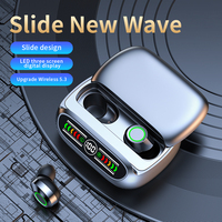 Écouteurs intra-auriculaires sans fil ANC avec Bluetooth 5.0, étanchéité IPX4, indicateur de batterie LED, contrôle tactile, traduction IA et son Hi-Fi