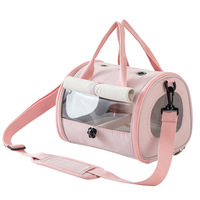 Sac de transport portable pour oiseaux avec fenêtres en maille, sac à dos mains libres pour perroquet, petite cage pour animaux de compagnie avec plateau et perchoir amovibles
