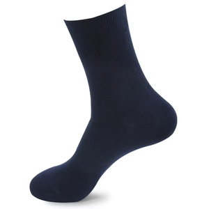 Wholesale Plain Plaid Mens Formal <b>Socks</b> Breathable Bamboo Woven Casual for Autumn Season Dropshipping <b>High</b> Quality - Product Image 3