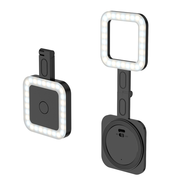 LED Dimmable Mini Rechargeable Selfie Ring Light 3 Modes Fill Right Custom Camera Clip-on Phone for Party Decorations