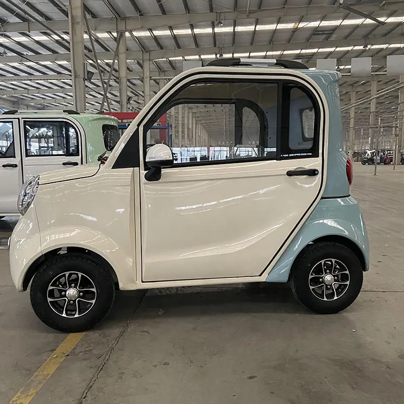 2024 hezon completamente cerrado triciclo adulto cerrado triciclo eléctrico Puerta CERRADA adulto Aigle 2 plazas mini coche eléctrico en China