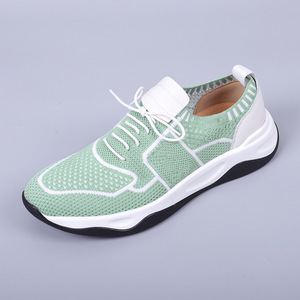 Chaussures décontractées sportives en maille pour hommes, bout rond, à lacets, respirantes, légères, semelle intermédiaire en EVA, semelle extérieure en caoutchouc - Product Image 1