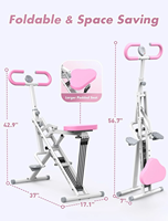 Máquina Multifuncional para Sentadillas y Remo en Casa, Ejercicio en Interiores, Remo, Bicicleta Motorizada, Bicicleta de Ejercicio Individual, Simulador de Equitación