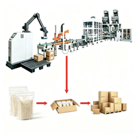 Robot d'emballage automatique en carton, palettiseur, bras manipulateur, emballageur de caisses, machine d'emballage robotisée pour composants de boîtes