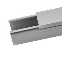 Résistant au feu 10X10 16X16 16X25 40x25 pleine taille électrique blanc plastique PVC câble conduit et goulotte étanche chemin de câbles