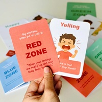 Cartes mémoire imprimées pour jeu d'association, jeu éducatif en papier artistique, conception personnalisée, jeu de mots, cartes mémoire