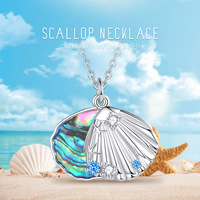 Merryshine – collier festonné en argent Sterling 925 en nacre d'ormeau