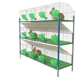 <span class=keywords><strong>Cage</strong></span> d'élevage de lapins professionnelle avec nichoir intégré et tube d'alimentation pour une élevage efficace - Product Image 2