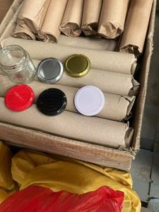 Tùy Chỉnh Bao Bì 45G 60G 85G 180G 250G 500G 730G Hình Lục Giác Rõ Ràng Glass Có Thể <span class=keywords><strong>Jar</strong></span> Cho Mật Ong Mứt Thực Phẩm Lưu Trữ Nến - Product Image 2