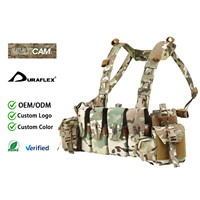 Harnais de poitrine tactique modulaire Molle avec sangle d'épaule réglable et pochettes pour chargeurs, pour Airsoft, Paintball et activités de plein air