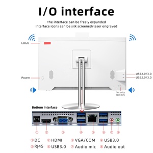 Computadora de escritorio para oficina en casa CPU de 23,8 pulgadas I7 4ta generación 16GB RAM 512GB SSD PC monobloque todo en uno OEM - Product Image 3