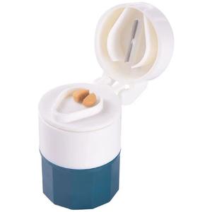 Portable <b>7</b>-Day Medicine Slicer Box - Handy Pill Cutter and Organizer for Home Use - Easy Way to Divide <b>Tablets</b> - Product Image 1