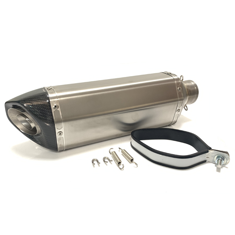 Универсальный Титановый Глушитель выхлопных газов для Yamaha R1 /R6/Kawasaki MT09/FZ09/XSR900 для KTM duke 60,5/390, 51 мм, 790/890 мм