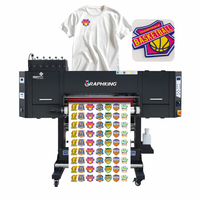 Printer UV DTF Industri 2ft 60cm 3 PCS EPS I3200 Tekstur 3D untuk Pakaian Tekstil, Logo, Label, Mesin Impressora