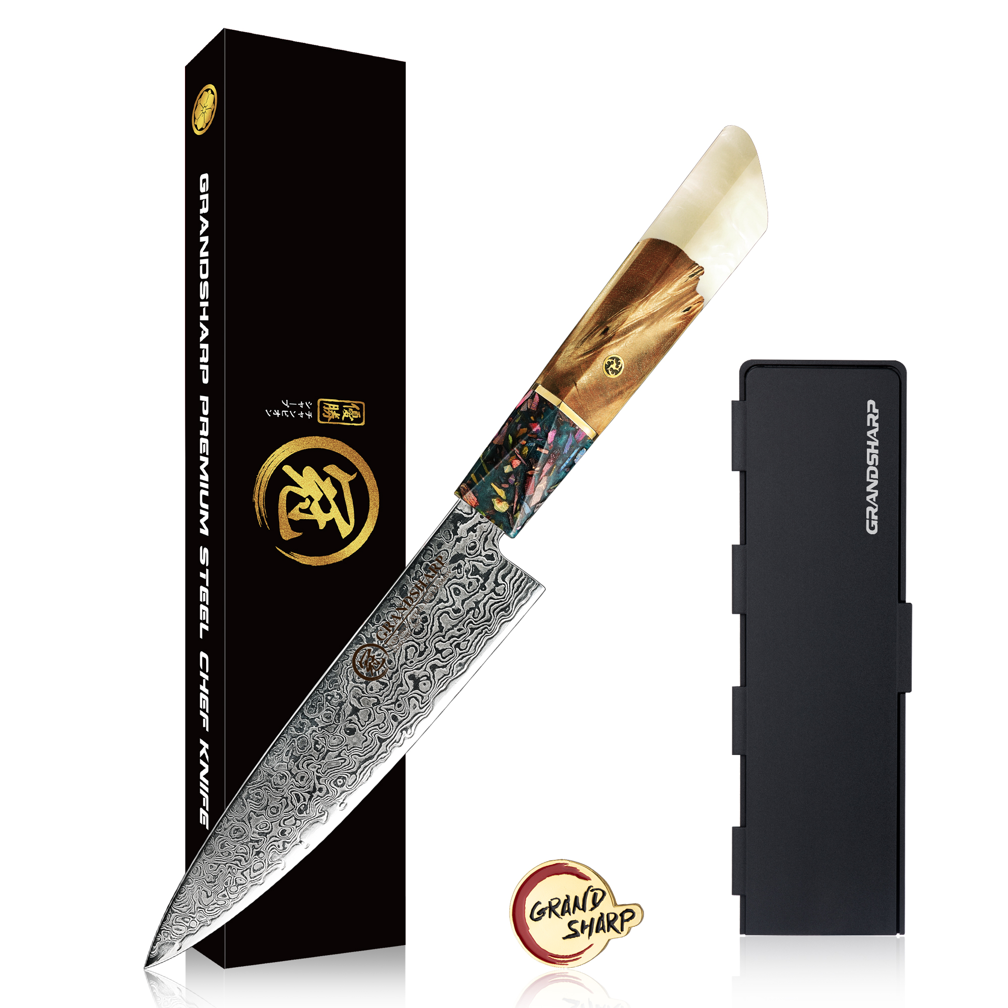 Couteau d'office blanc 5.5 "avec coffret cadeau