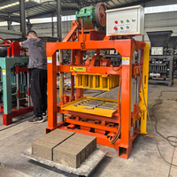 Machine à mouler des blocs creux et des briques de pavage QTJ4-40A, facile à utiliser, petite machine électrique de fabrication de briques en ciment