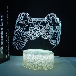 2025クリスマスギフト3DLedナイトライトボックスモチーフライトビデオゲームデザインLed 3Dモチーフライトゲームプレーヤーデスクランプルームの装飾 - Product Image 3