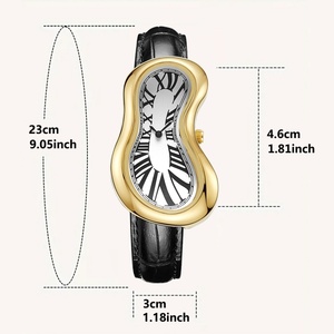 <span class=keywords><strong>Orologi</strong></span> alla Moda con Design Melt Twist, Orologio da Polso al Quarzo per Donne, Elegante Orologio <span class=keywords><strong>di</strong></span> <span class=keywords><strong>Lusso</strong></span> con Cinturino in Pelle, Impermeabile, al Quarzo, da Donna - Product Image 5