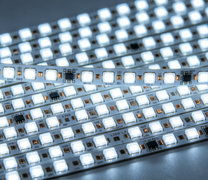 Tira de LED SMD 5050 Ultra Brillante, IP65 Impermeable, CE RoHS, 12V 1200LEDs/m, Cinta de Luz Flexible para Escenarios y Gabinetes - Product Image 1