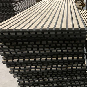 Listones de fibra de poliéster <span class=keywords><strong>antiruido</strong></span> de alta calidad, techo insonorizado moderno <span class=keywords><strong>para</strong></span> sala de estar, sala de conferencias, humedad de madera Natural - Product Image 3