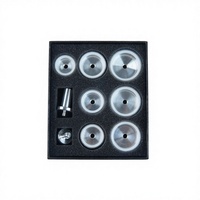 Outils de réparation de montres, accessoires pour presse à montres, 9 matrices de pressage pour verre et fond de boîtier de montre, pour l'assemblage du fond de boîtier de montre