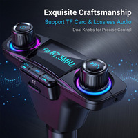 Lecteur de musique MP3 pour voiture avec fonction d'appel mains libres, double USB QC3.0, charge rapide, émetteur FM