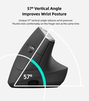 Nouvelle souris de bureau verticale ergonomique sans fil, vente en gros d'usine, souris verticale pour droitier