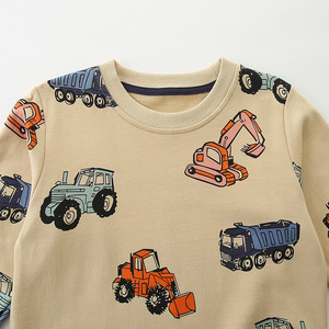Nuovi Arrivi: <span class=keywords><strong>Felpa</strong></span> Casual per Ragazzi Autunno 2026, Top in Cotone a Maniche Lunghe con Stampa Auto alla Moda, Abbigliamento per Bambini - Product Image 2
