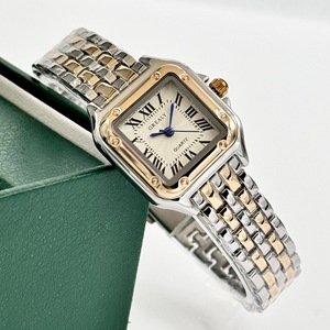 Popolare Orologio <span class=keywords><strong>da</strong></span> Polso Impermeabile <span class=keywords><strong>da</strong></span> <span class=keywords><strong>Donna</strong></span> con Quadrante a Lancette, Resistente all'Acqua 30M, Stile <span class=keywords><strong>Vintage</strong></span> Classico, in Acciaio Inossidabile con Movimento al Quarzo - Product Image 3