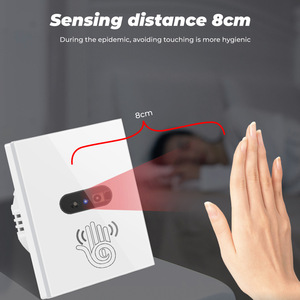 Smart Wall <strong>Light</strong> Infrared <strong>Sensor</strong> Switch No Need to <strong>Touch</strong> Glass <strong>Screen</strong> Panel on Off US 110V 220V 10A Electrical Power Infrared - Product Image 3