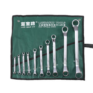 Jeu de clés à douille hexagonales métriques en acier 45 chromé, double extrémité, 10 pièces, qualité industrielle, outil manuel pour la réparation automobile - Product Image 2