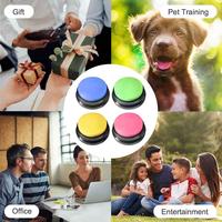 Enregistrement de 30 secondes Buzzers sonores personnalisés Chiens Communication Bouton d'enregistrement vocal parlant enregistrable