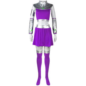Disfraz de Princesa Morada Starfire de Teen Titans para Mujer, Halloween, MARV-010, con Vestidos de Anime - Product Image 4