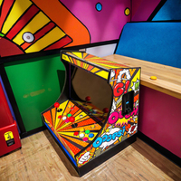 Nouveau Design Classique Rétro Jeux d'Arcade Portable d'Intérieur Monnayeur Mini Borne de Jeu Vidéo d'Arcade Cabinet Bartop 19 Pouces
