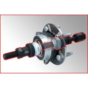 KS ชุดเครื่องมือตลับลูกปืนล้อแบบสากล, 9ชิ้น, Ø 24-72มม. - Product Image 4