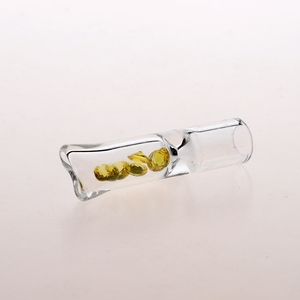 Bocchino per sigarette in vetro soffiato a mano D12H50mm con filtro a diamante / Filtri in vetro / Punte in vetro con filtro a diamante - Product Image 4