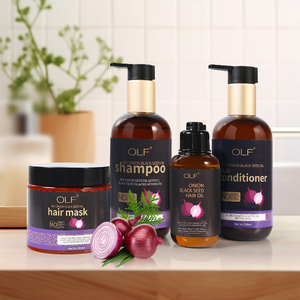 Ensemble de lavage de shampooing de soins capillaires pour femmes ensemble de nettoyage de masque d'huile de conditionneur de <span class=keywords><strong>cheveux</strong></span> de lissage d'oignon - Product Image 1