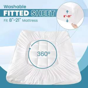 Matelas hybride en mousse à mémoire <span class=keywords><strong>de</strong></span> forme pour le refroidissement <span class=keywords><strong>de</strong></span> la caisse à œufs Surmatelas <span class=keywords><strong>de</strong></span> <span class=keywords><strong>lit</strong></span> doux et ferme à double couche pour les maux <span class=keywords><strong>de</strong></span> dos - Product Image 5