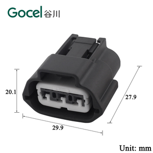ขั้วต่อเทอร์มินัลยานยนต์2รู DJ7034YB/7044YB-<span class=keywords><strong>2.2</strong></span>-21พร้อมขั้วทองเหลืองชุบดีบุก - Product Image 3