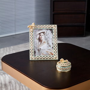 Roro OEM ODM hiện đại sang trọng trang trí men màu xanh màu loạt Khung Ảnh Album ảnh khung ảnh funia khung ảnh - Product Image 3