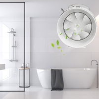 Ventilateur axial électrique à faible bruit SEICOI de 4 pouces, haut débit d'air, montage mural, roulement à billes blanc, garantie de 5 ans, OEM ODM, matériau PP
