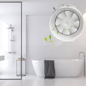 Ventilador Axial de Conducto Eléctrico SEICOI de 4 Pulgadas, Bajo Ruido, Alto Flujo de Aire, Montaje en Techo, Rodamiento de Bolas Blanco, 5 Años de Garantía - Product Image 3