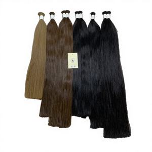 Extensiones de Cabello Humano Remy Vietnamita de Alta Calidad, Color Naranja, Doblemente Tramado a Máquina, Liso Natural, Todos los Colores - Product Image 4