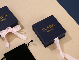 Caja de Joyería en Forma de Libro, con Cinta, para Anillos y Collares, con Logotipo Personalizado, Producto Nuevo en Venta - Product Image 6