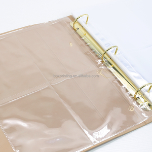 Porte-cartes d'idols Kpop en plastique transparent avec logo personnalisé, album A5, classeur à 6 anneaux pour photocartes avec pochettes - Product Image 2